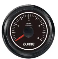 12/24V LED Illuminated Marine Tachometer - 52mm 0-4000RPM-0-525-30     052530