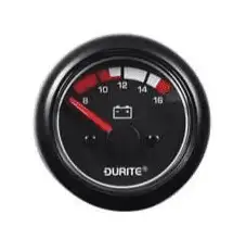 24V LED Illuminated Marine Voltmeter - 52mm-0-525-72