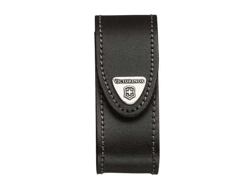 Victorinox Black Leather Belt Pouch (2-4 Layer)