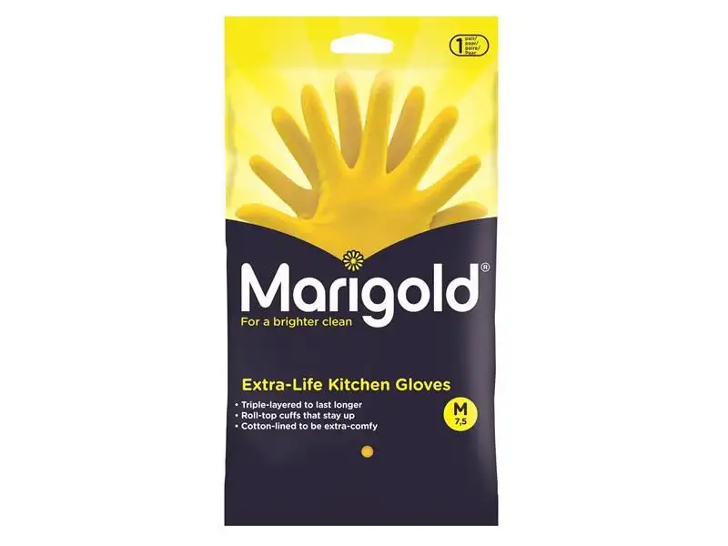 Marigold Extra-Life Kitchen Gloves - Medium (6 Pairs)
