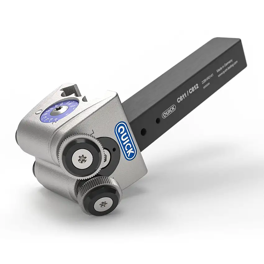 16mm Double Cut Knurling Holder with Coolant Holes for 14.5mm Wheel (P669-0202) - C612 (Quick)