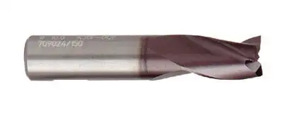 Hertel 3 x 5 x 38mm 3 Flute Solid Carbide TiAlN Coated Square End Mill with Straight Shank