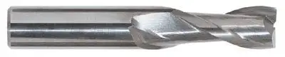 Hertel 3.5 x 7 x 57mm 2 Flute Solid Carbide TiAlN Coated Square End Mill with Weldon Shank