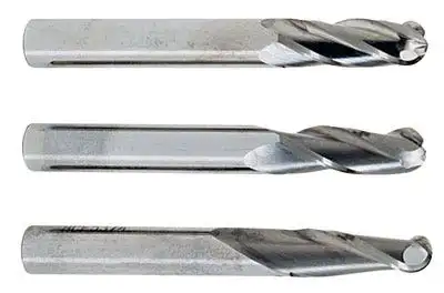 Hertel 10 x 20 x 60mm 4 Flute Solid Carbide TiAlN Coated Ball Nose Mill with Straight Shank