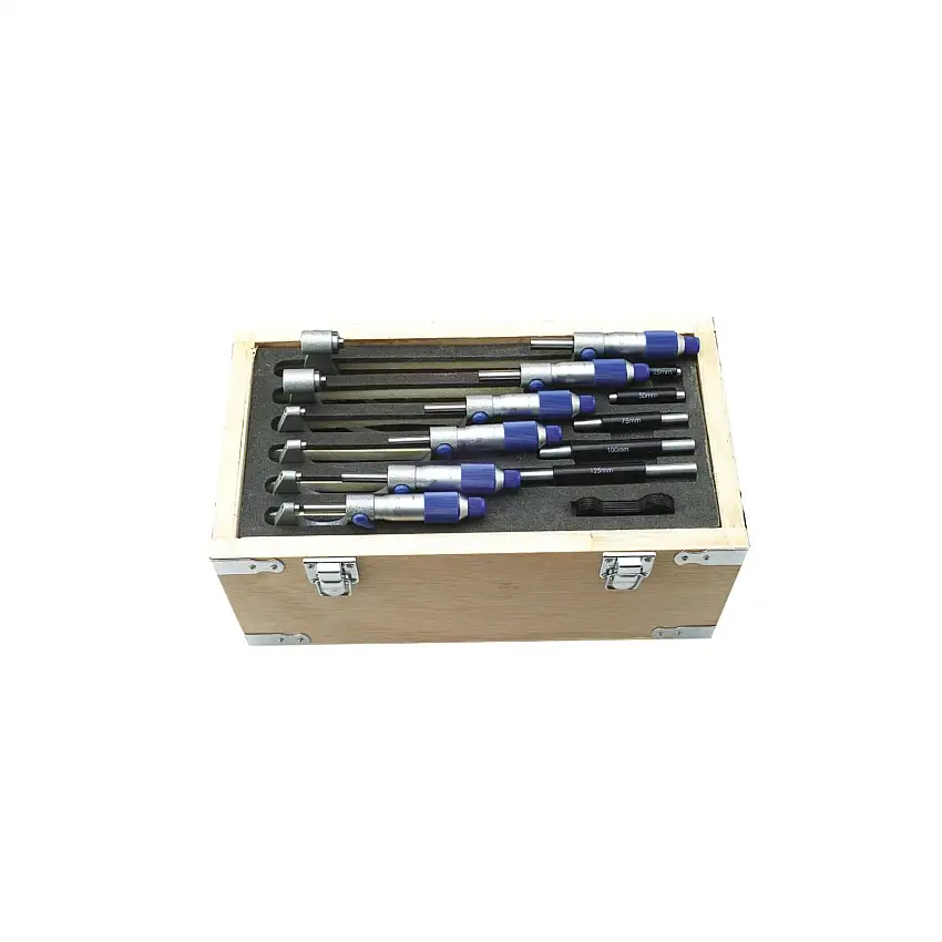 0-150mm Workshop External Micrometer Set - MW-215-M Series (Moore & Wright)