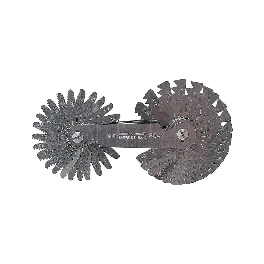 Metric & Imperial Screw Pitch Gauges (Moore & Wright)