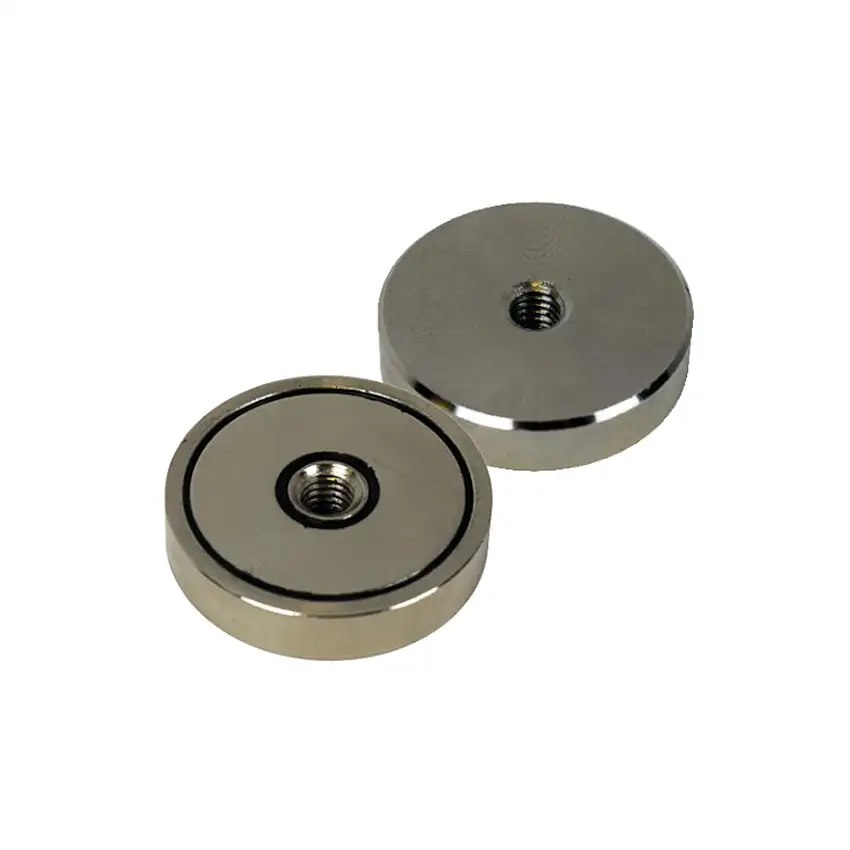 32mm Neodymium NdFeB Shallow Pot Magnet with Internal Thread (Eclipse Magnetics)