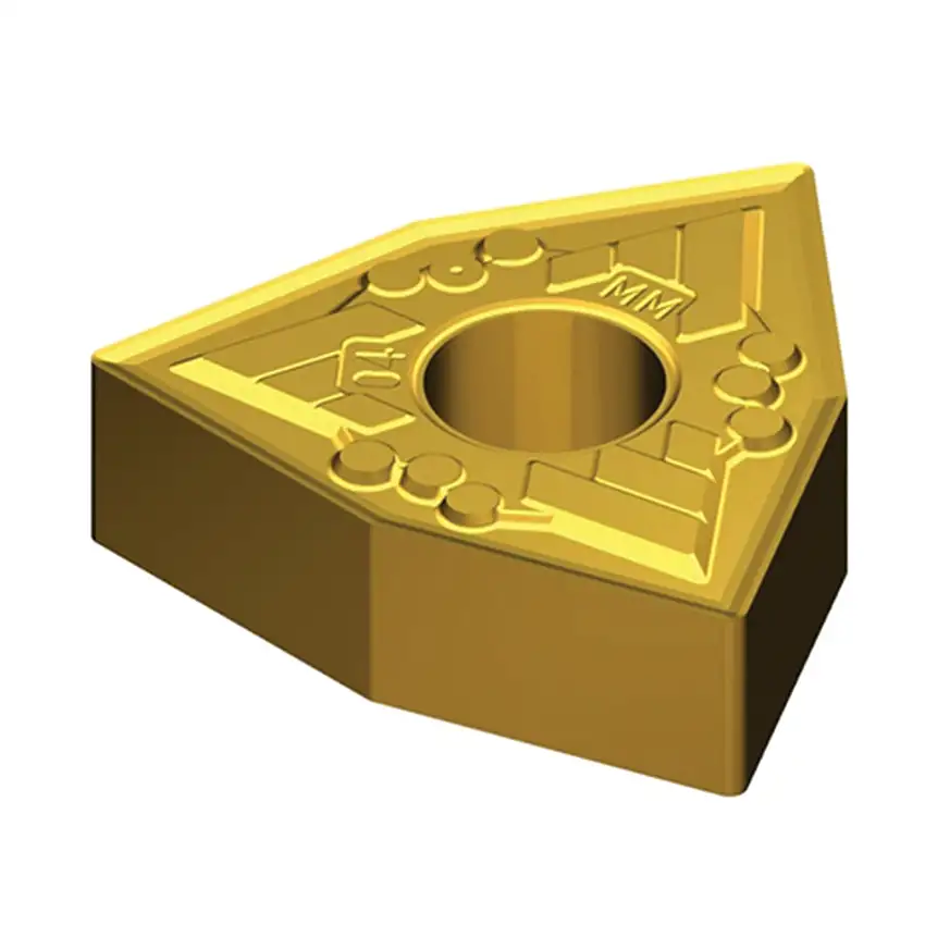 WNMG060408-MM-NC9125 Carbide Turning Inserts, NC9125 Grade (Medium-High Speed Turning of Steel, Stainless Steel & Exotics), MM Medium Chipbreaker (Korloy)