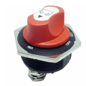 Battery Isolator Switch with Removable Knob - 300AMP  ALT/SW-ARL130-A23-9B-1-25