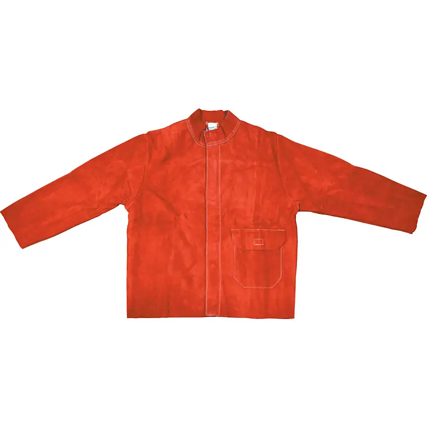 (Unbranded) Welders Jacket, Red, Leather, M