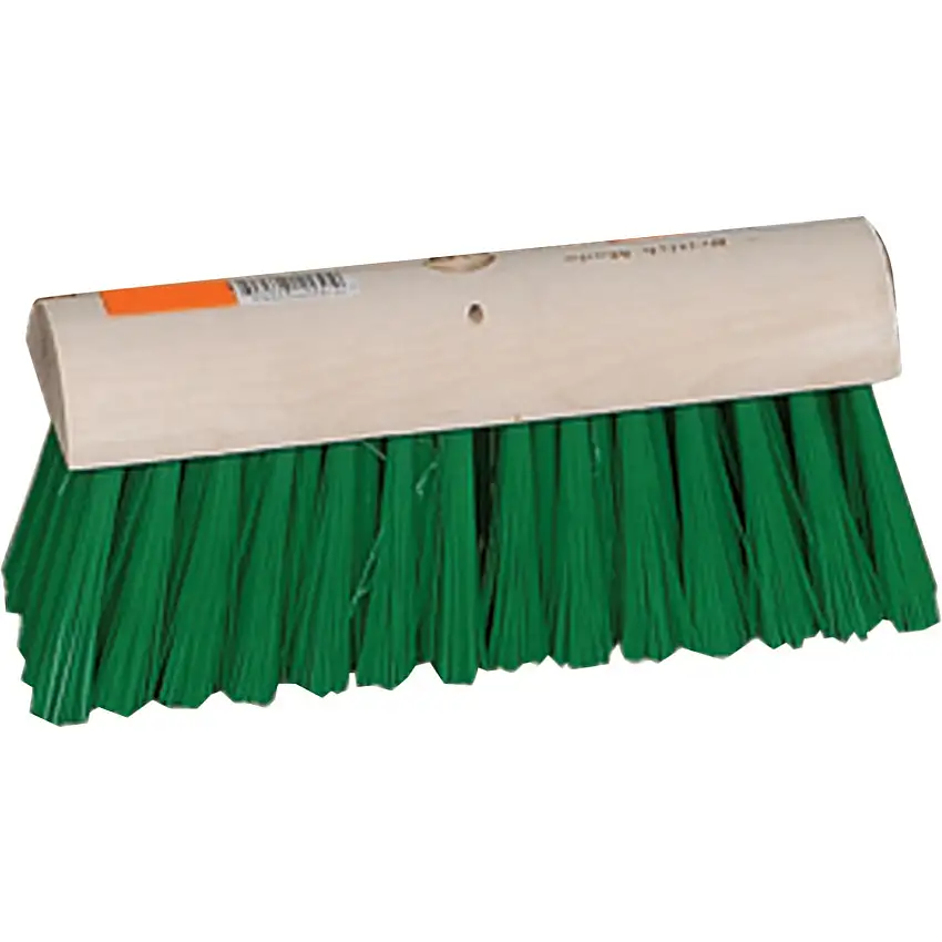 (Unbranded) PY24-GREEN 10" GREEN NYLON BROOM COMPLETE