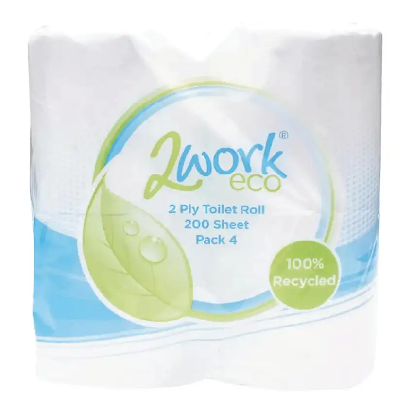 (Unbranded) 2WORK TOILET ROLL WHITE (PK-36)