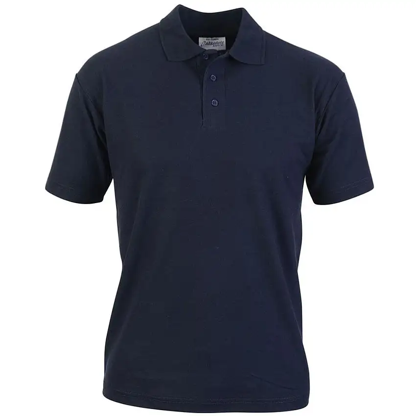 (Unbranded) AA11 Navy 190gm Polo Shirt (M)