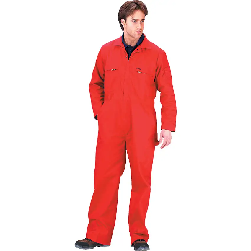 (Unbranded) PCBSHW SUPER CLICK BOILER SUIT RED 54"