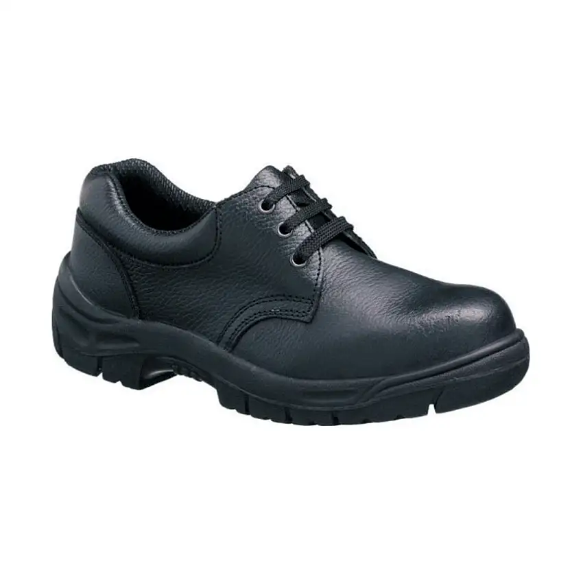 (Unbranded) Unisex Metal Safety Shoes, Size 5, Black, Leather Upper, Steel Toe Cap, SBP, EN ISO 20345:2011