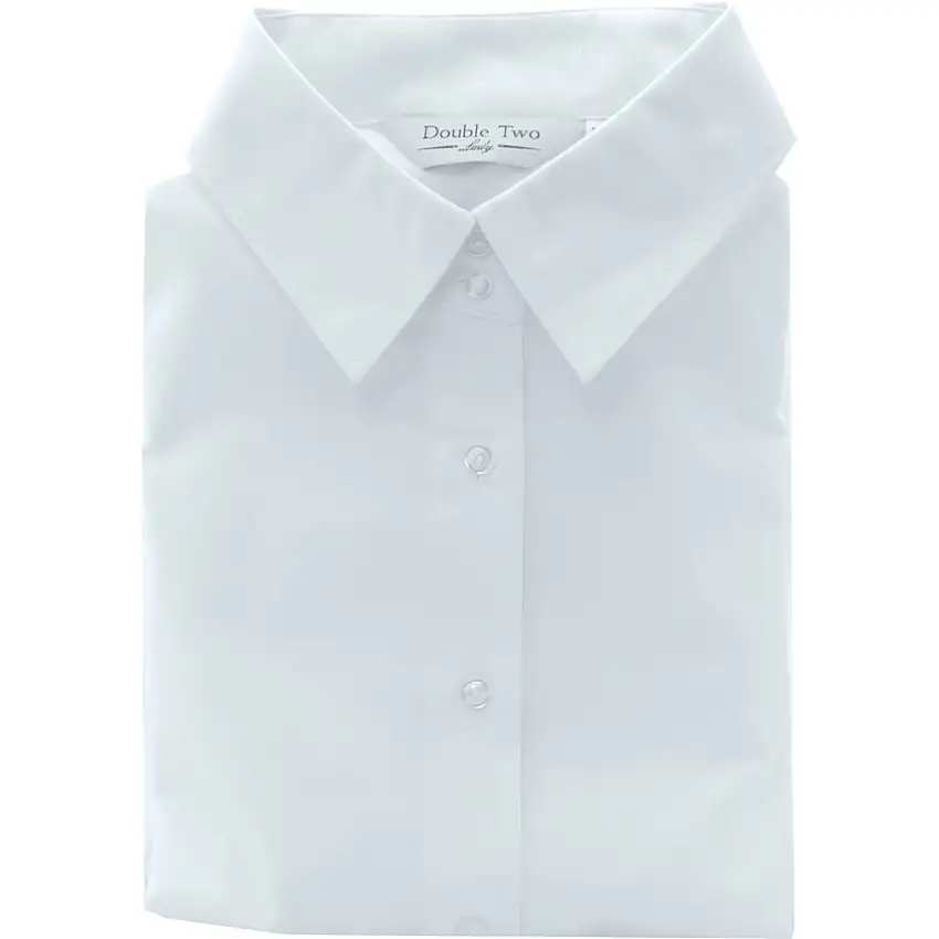 Double Two Women's Size 20 Long Sleeve White Oxford Shirt