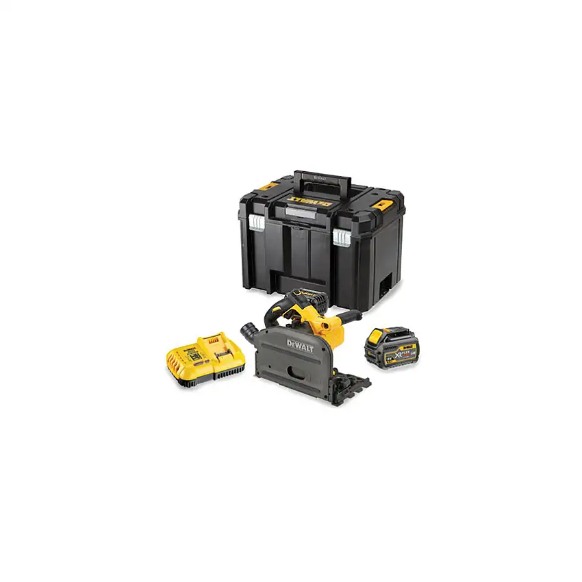 DeWalt 54V XR FLEXVOLT Plunge Saw, 165mm, 2x6Ah Batteries