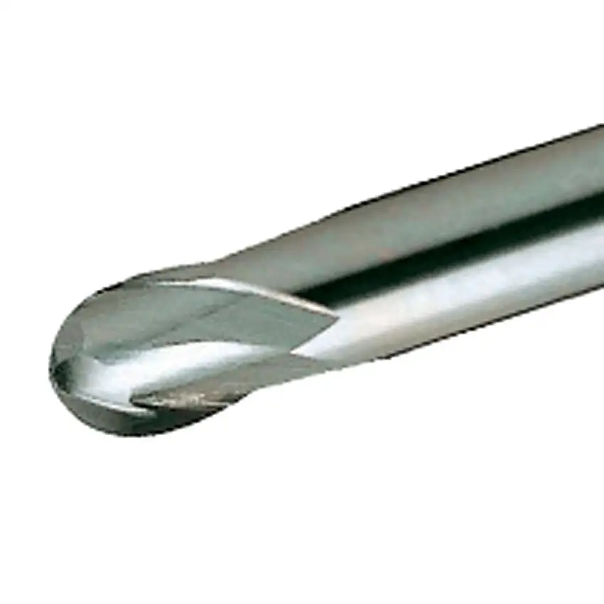 Iscar 12 x 14 x 71mm 2 Flute Solid Carbide AlTiN Coated Ball Nose Mill with Straight Shank