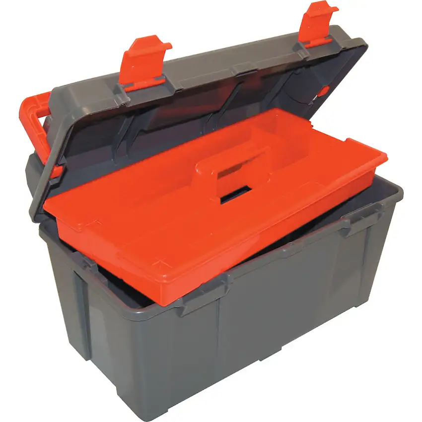 Kennedy Tool Box, Impact Resistant Plastic, (L) 445mm x (W) 240mm x (H) 220mm