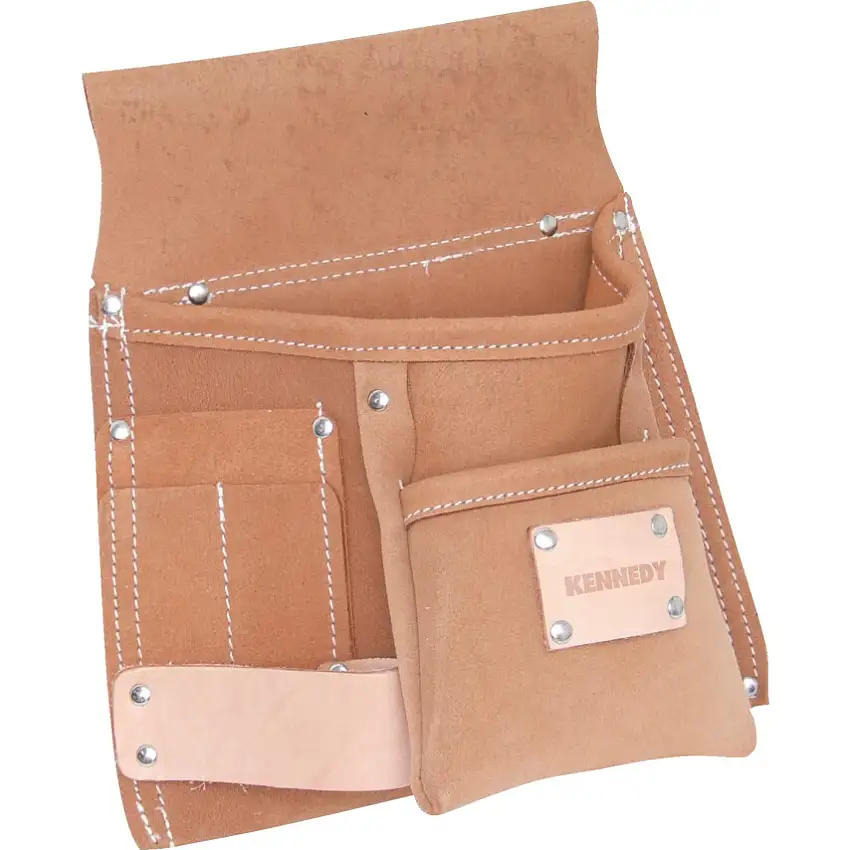 Kennedy Tool Belt, Leather, Tan, 5 Pockets, 280 x 280mm