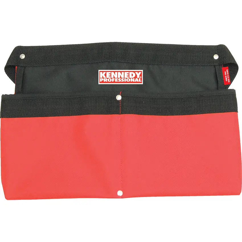Kennedy Tool Belt, Polyester, Red/Black, 2 Pockets, 290 x 525mm