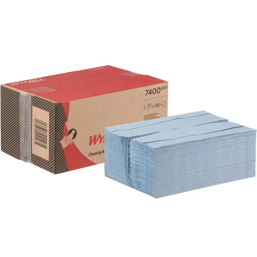 Wypall L20 General Clean™, Blue, Brag Box, Wiper Cloths, 2 Ply, 1 Roll