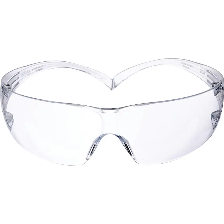 3M SecureFit, Safety Glasses, Clear Lens, Frameless, Clear Frame, Anti-Fog/Anti-Mist/Scratch-resistant/UV-resistant
