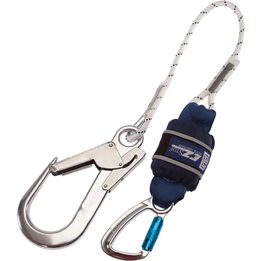 3M Sala EZ StopSingle Leg Lanyard, 1.25m, Carabiner/Scaffold Hook, Connector 130kg