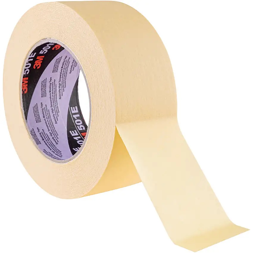 3M 501E Masking Tape, Crepe Paper, 48mm x 50m, Cream