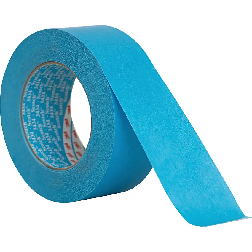 3M 3434B Scotch® Masking Tape, Crepe Paper, 48mm x 50m, Blue
