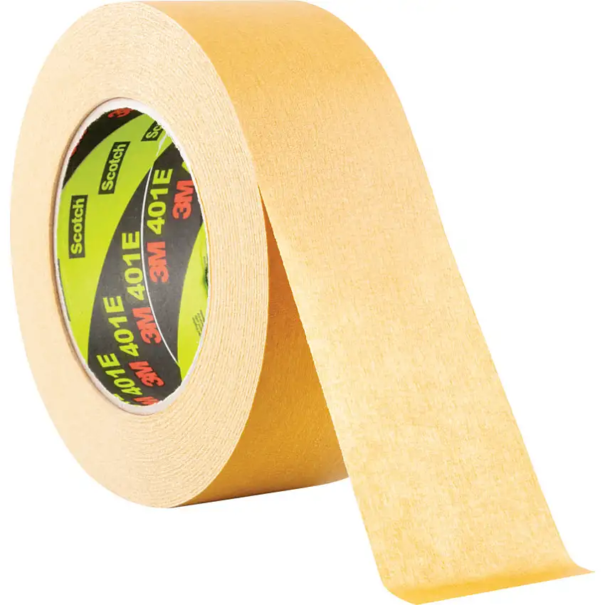 3M 401E Masking Tape, Crepe Paper, 48mm x 50m, Brown