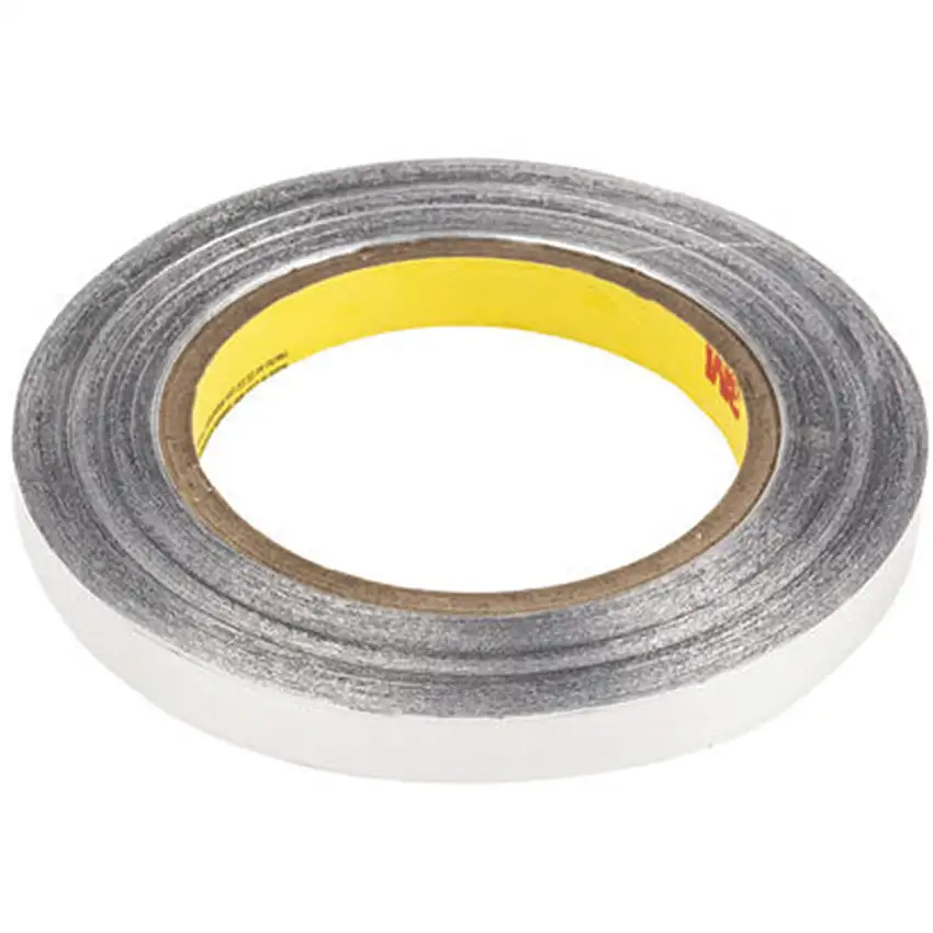 3M 425 Aluminium Foil Tape, Aluminium Foil, Silver, 12mm x 50m