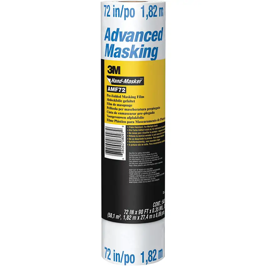 3M HAND-MASKER ADVANCED MASKING FILM AMF72-8G 72" X 90FT