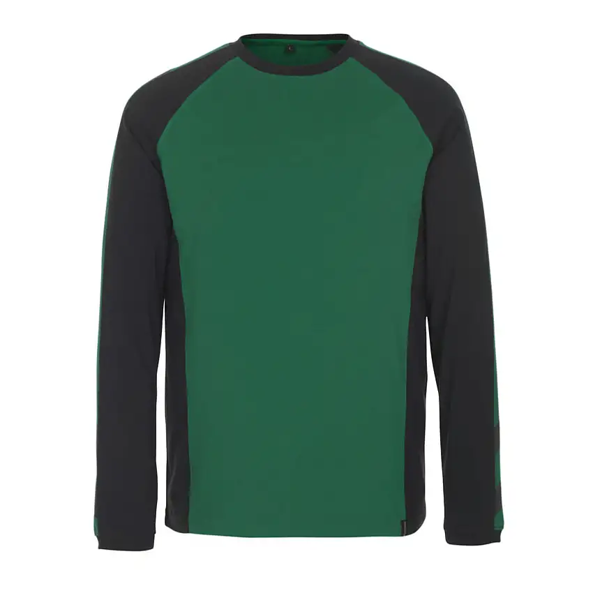 Mascot UNIQUE BIELEFELD T-SHIRT, LONG-SLEEVEDGREEN/BLACK (4XL)