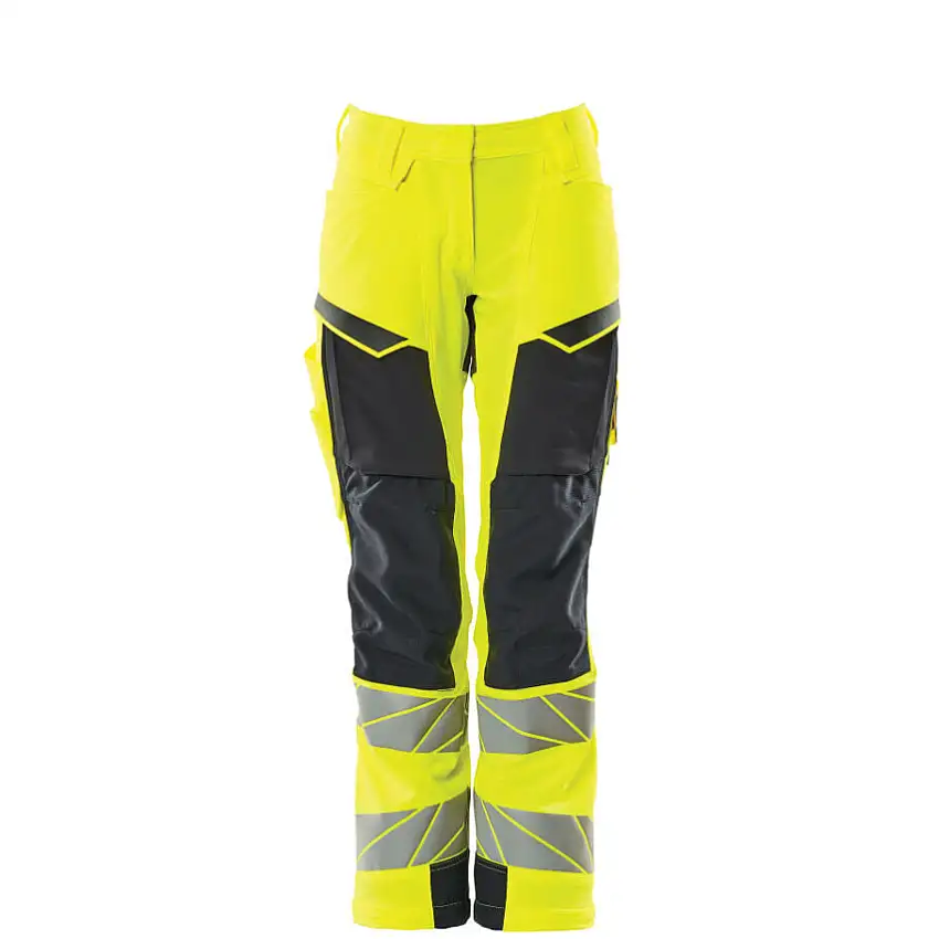 Mascot ACCELERATE SAFE TROUSERS WITH KNEEPAD POCKETSHI-VIS YELLOW/DARK NAVY (L32W48)