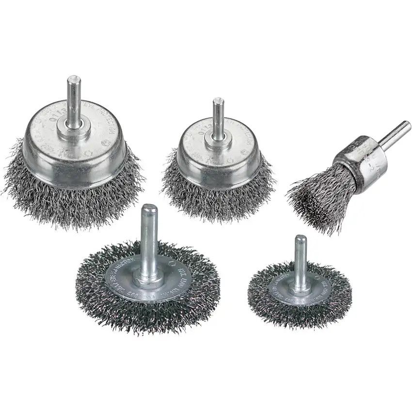 Osborn Polishing DIY BRUSH ASSORTMENT 5 PARTS WHEEL BRUSH D50 AND D75 END BRUSH