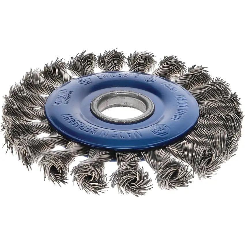 Osborn Polishing WHEEL BRUSH D115X12 BORE 22,2 KNOTTED STEEL WIRE 0,50 T23 ARMATUR