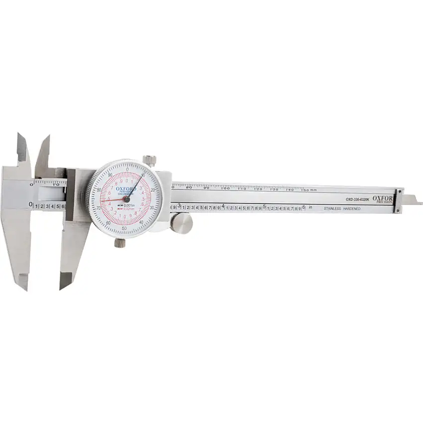 Oxford 150mm DIAL CALIPER READING 0.02mm