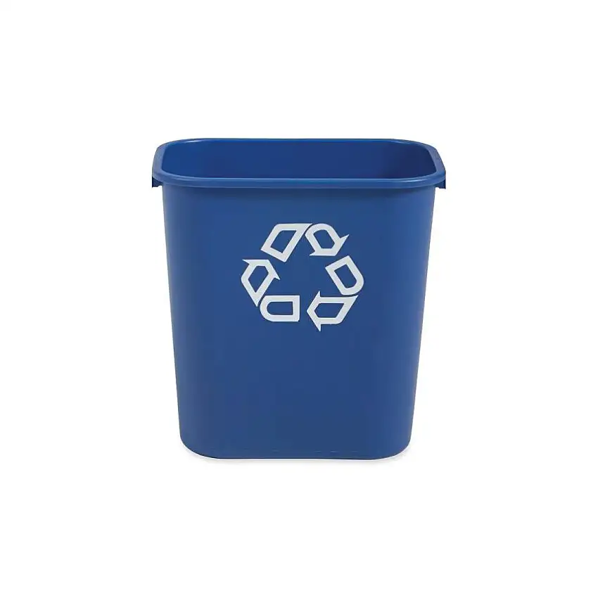 (Unbranded) Rubbermaid Deskside Recycling Waste Bin - 26Lt Blue