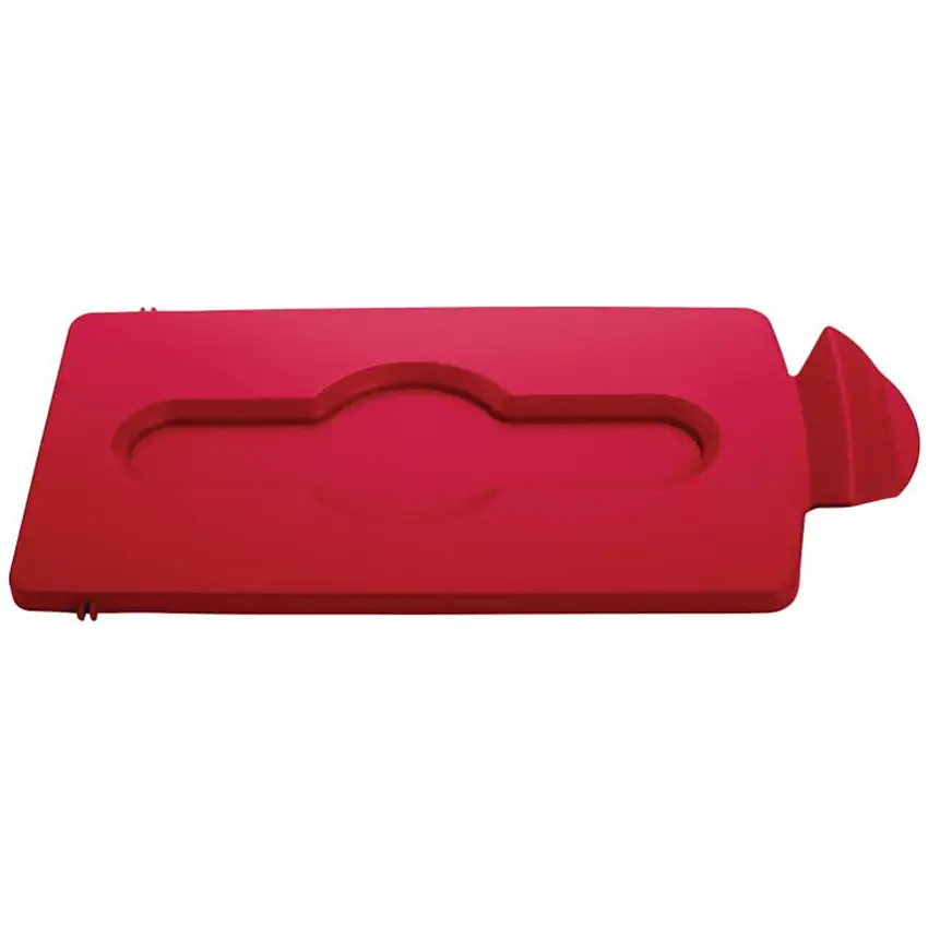 Rubbermaid Slim Jim Recycling Station Closed Lid (Lid Only), Red