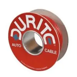 Red/Black Flat Twin-Core PVC Auto Cable - 2 x 1mm² x 30m-0-952-51F