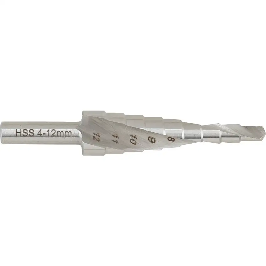 Sherwood Step Drill, 4 to 12, High Speed Steel