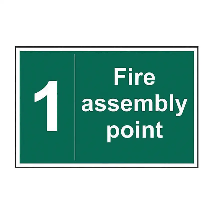 Centurion Europe FIRE ASSEMBLY POINT 1 - SAV (300X200MM)