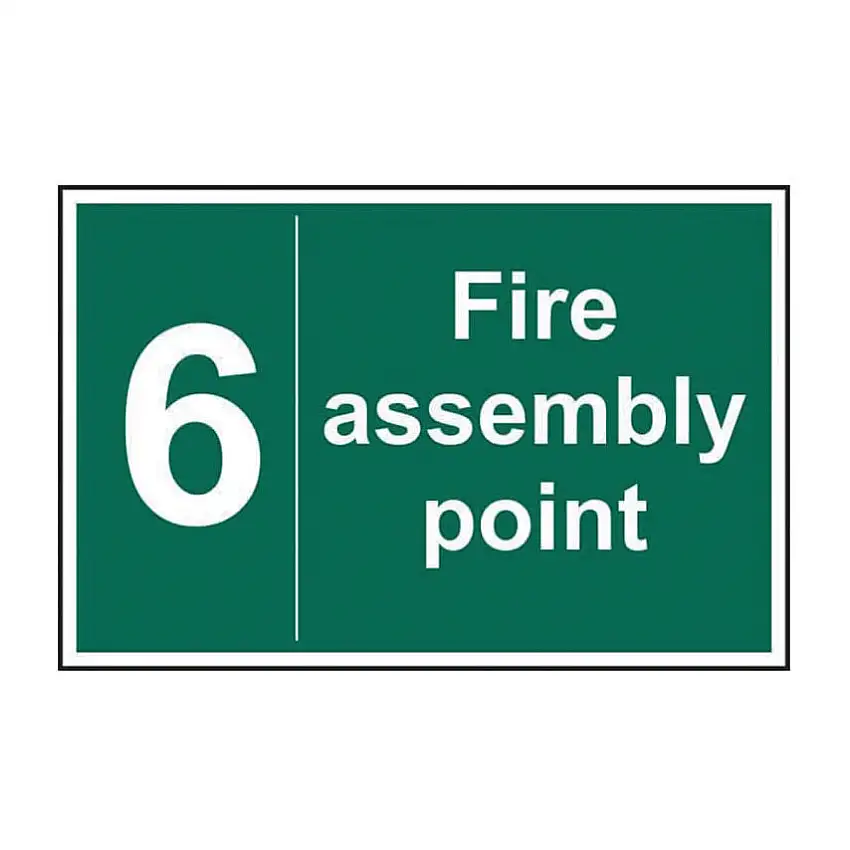 Centurion Europe FIRE ASSEMBLY POINT 6 - SAV (300X200MM)