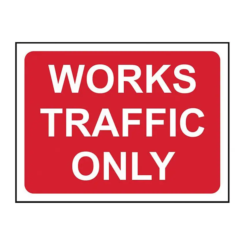 Centurion Europe 600 X 450MM Ã‚Â TEMPORARY SIGN &FRAME - WORKS TRAFFIC ONLY