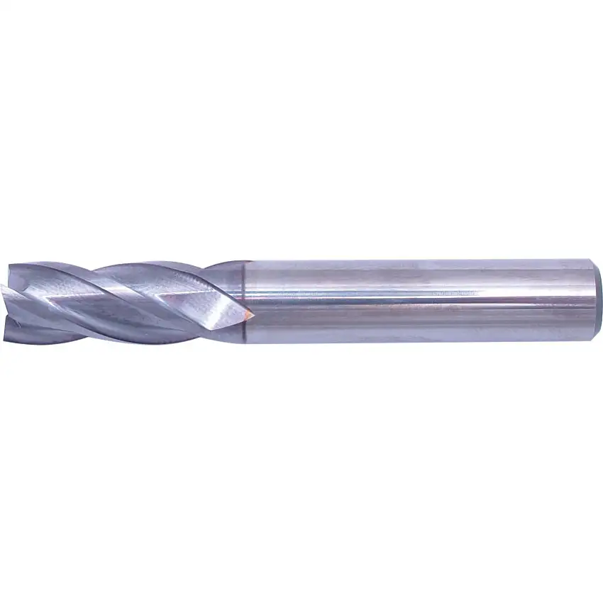 SwissTech 50, End Mill, Short, Plain Round Shank, 25mm, Carbide, TiCN