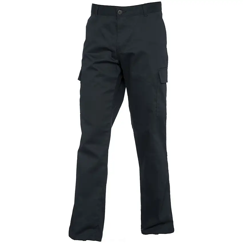 Uneek Cargo Trousers, Women, Black, Poly-Cotton, Waist 27", Regular, Size 10