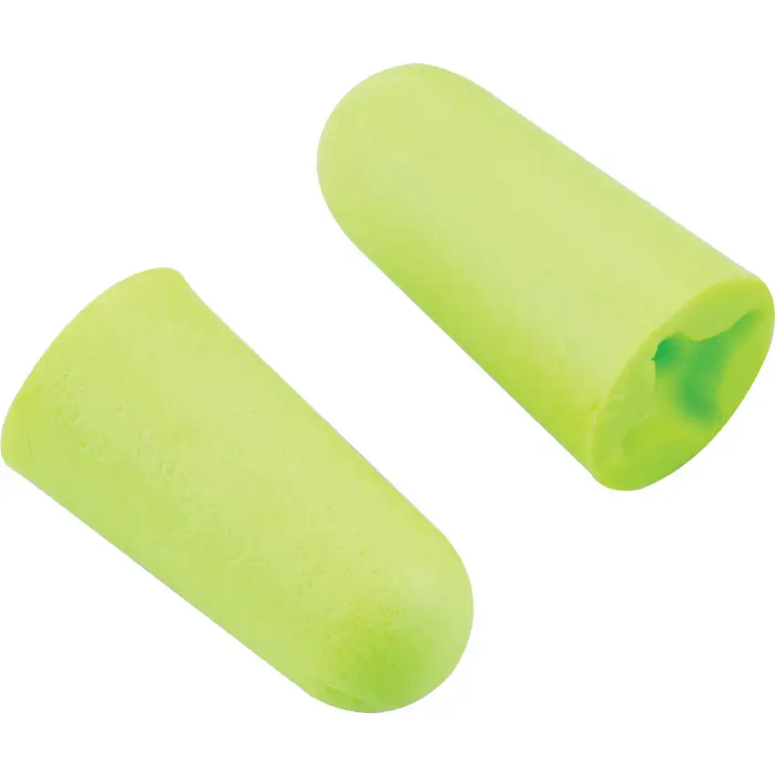 uvex Disposable Ear Plugs, Uncorded, Not Detectable, Bullet Plug Shape, 37dB, Green, Foam, Pack of 200 Pairs