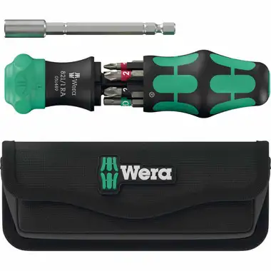 Wera 05051520001 Kraftform Kompakt 28 Ra Bit Set with Pouch (6 Pieces)