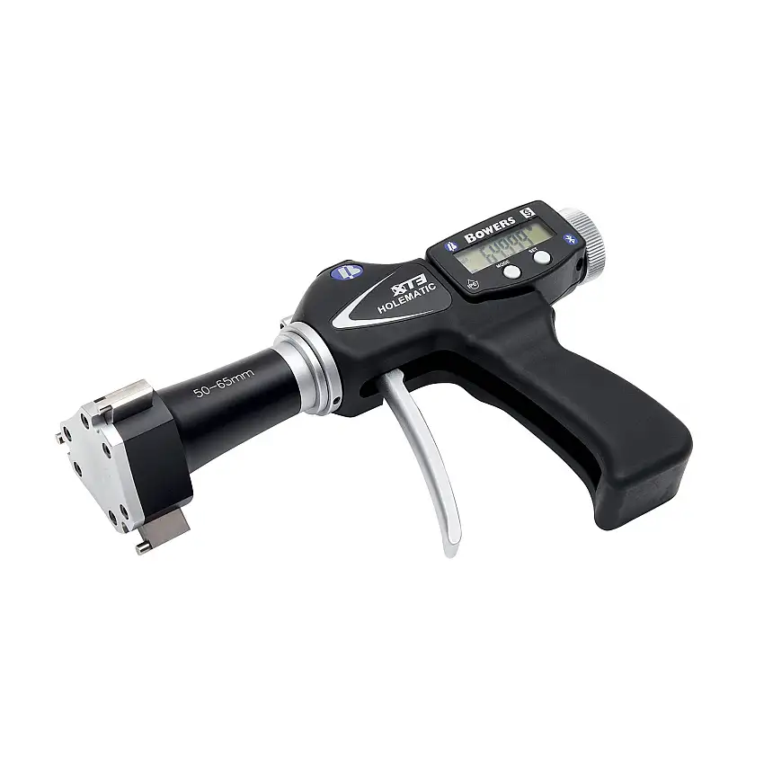1 3/8-2" Bluetooth IP67 Pistol Grip Three Points Bore Gauge - XTHI-BT Series (Bowers)